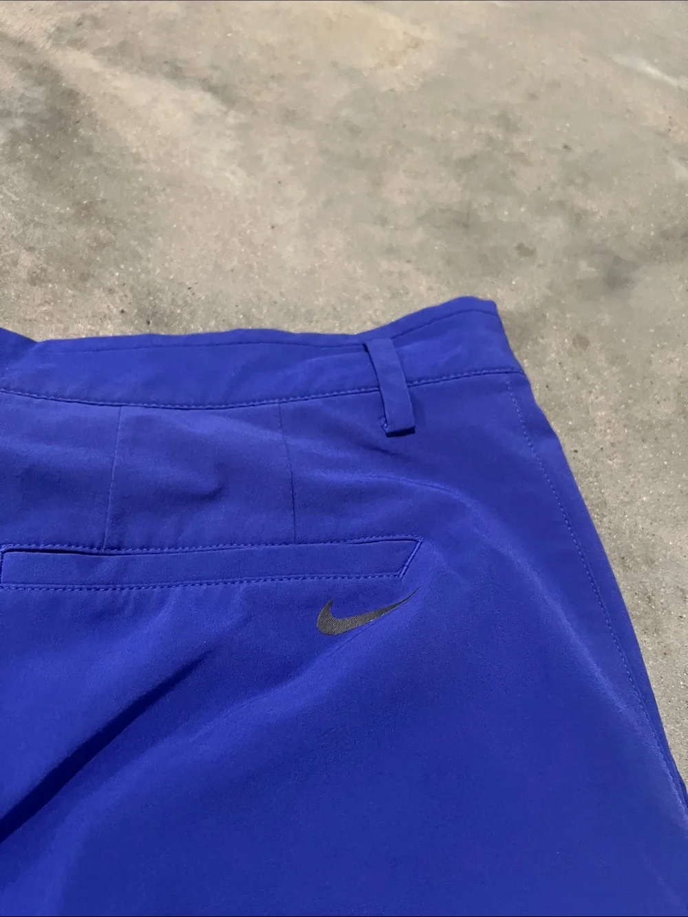Nike Men's Shorts - Royal Blue Performance Flat Front